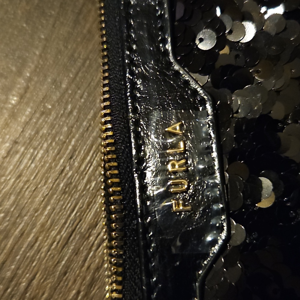 Furla Sparkling Black Sequin Wristlet - Picture 10 of 15